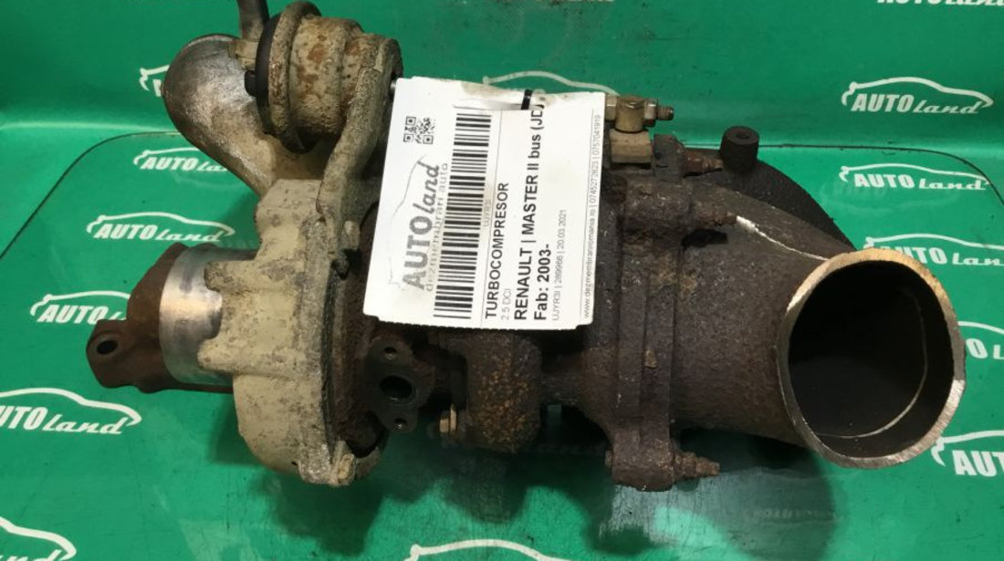 Turbocompresor turbina 036999 2.5 DCI Renault MASTER II bus JD 2003