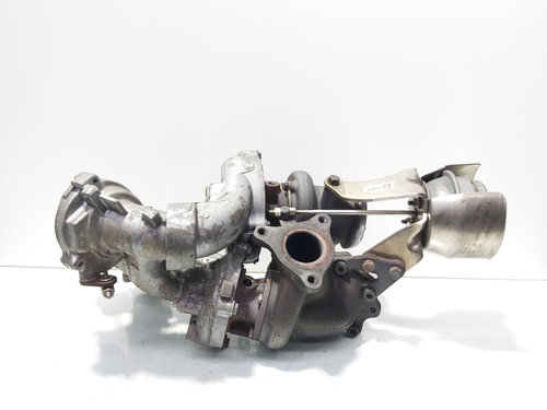 Turbosuflanta biturbo, cod A6510902880, A6510904080, Mercedes Clasa C T-Model (S204) 2.2 CDI, OM6519...