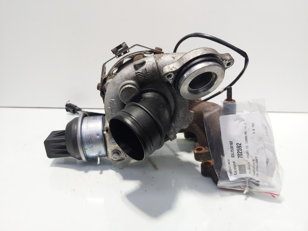 Turbosuflanta, cod 03L253016F, Vw Passat CC (357) 2.0 TDI, CBA (id:702592)