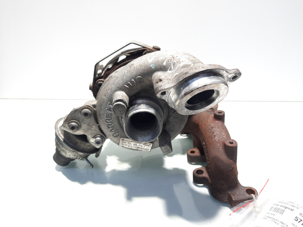 Turbosuflanta, cod 03L253016T, Skoda Yeti (5L), 1.6 TDI, CAY (id:577024)