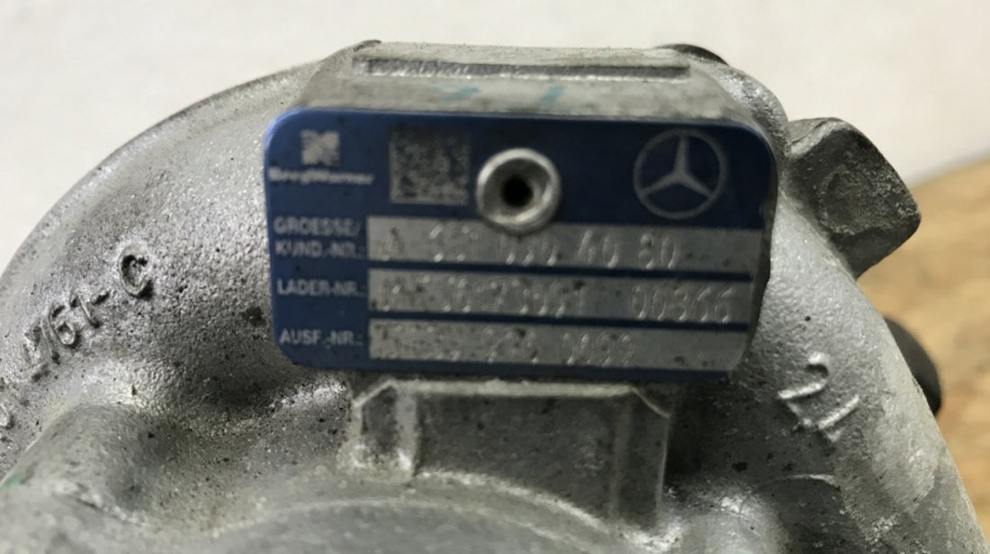 Turbosuflanta Mercedes Benz W212 E220 CDI Avangarde sedan 2010 (A6510904080 A6510904980001)