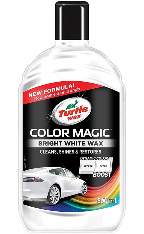 Turtle Wax Color Magic Bright White Wax Polish Alb New Formula 500ML TW FG52712
