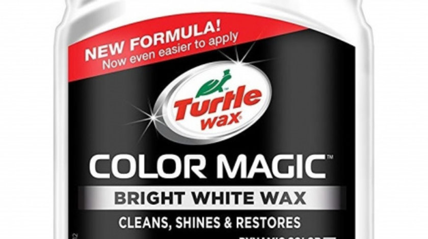 Turtle Wax Color Magic Bright White Wax Polish Alb New Formula 500ML TW FG52712