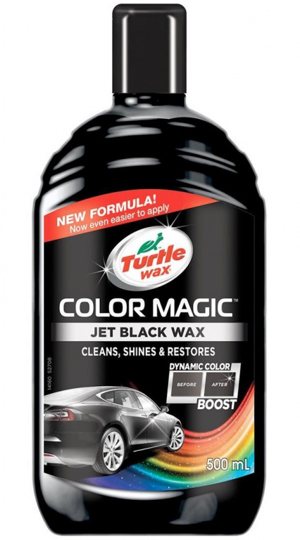 Turtle Wax Color Magic Jet Black Wax Polish Negru New Formula 500ML TW FG52708