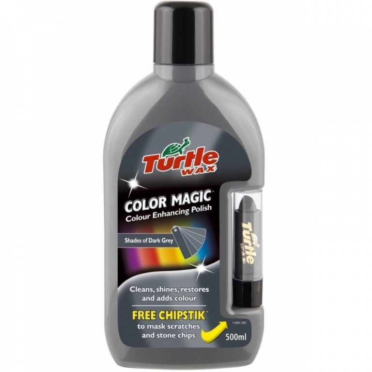 Turtle Wax Color Magic Polish Gri Inchis + Stick 500ML