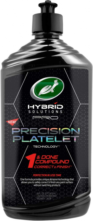 Turtle Wax Hybrid Solutions Pro Precission Platelet 1 &amp; Done Professional Polishing Compound Correct &amp; Finish Pasta Polish Profesionala 473ML AMT70-209