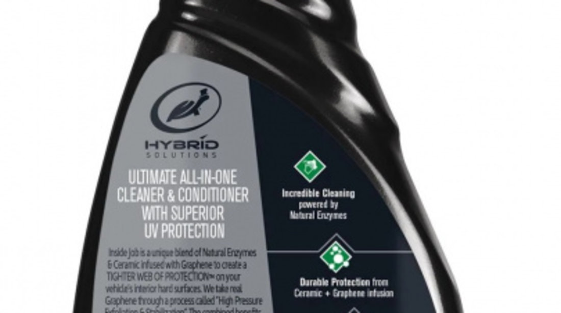 Turtle Wax Hybrid Solutions Sampon Auto Cu Ceara 1.42L TW FG53589 + Turtle Wax Hybrid Solutions Ceramic Ceara Auto Lichida 500ML TW FG53591 + Turtle Wax Hybrid Solutions Ceramic + Graphene Solutie Intretinere Interior 500ML AMT70-224