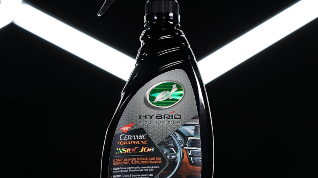 Turtle Wax Hybrid Solutions Sampon Auto Cu Ceara 1.42L TW FG53589 + Turtle Wax Hybrid Solutions Ceramic Ceara Auto Lichida 500ML TW FG53591 + Turtle Wax Hybrid Solutions Ceramic + Graphene Solutie Intretinere Interior 500ML AMT70-224