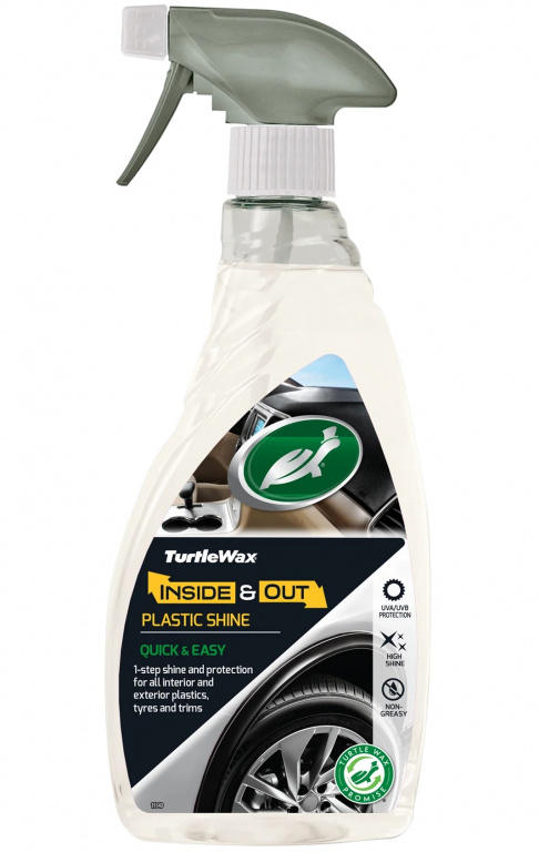 Turtle Wax Inside & Out Plastic Shine Solutie Intretinere Plastice Interioare Si Exterioare Auto 500ML TW FG54198