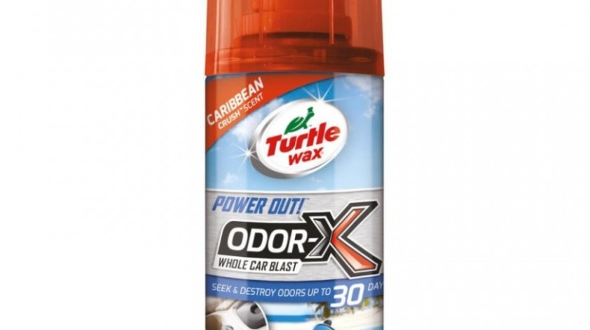 Turtle Wax Odorizant Interior Power Out Odor-X Whole Car Blast Caribbean Crush 100ML FG53048