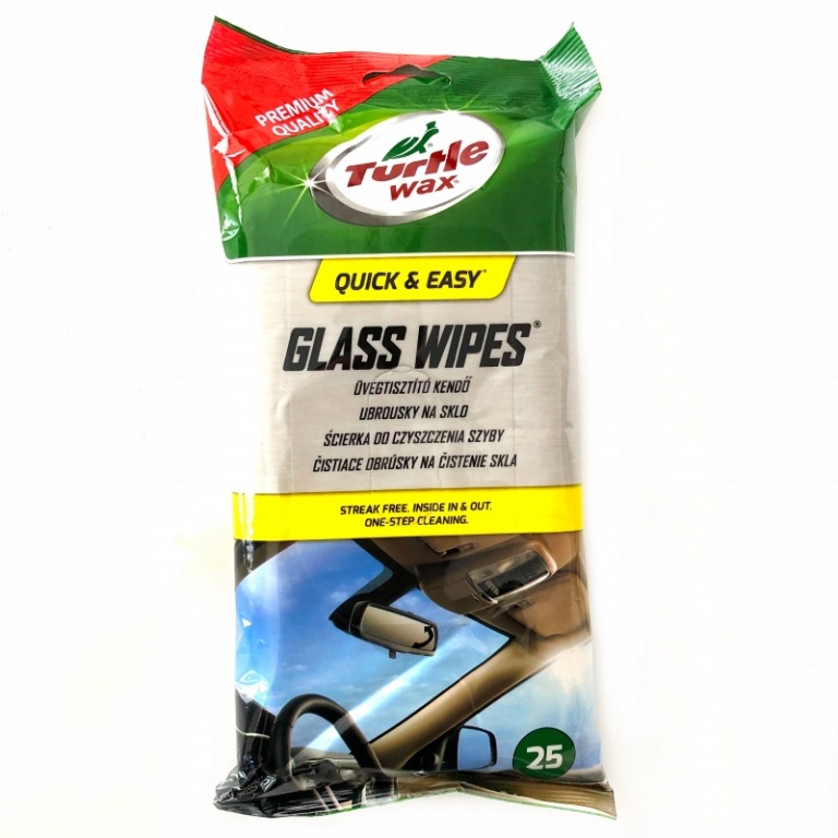 Turtle Wax Servetele Umede Geamuri Glass Wipes 25 Buc TW FG0013