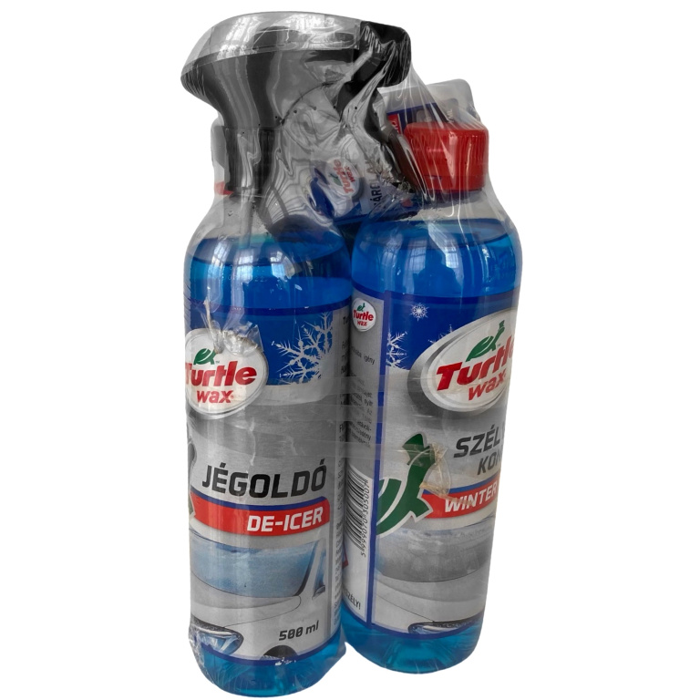 Turtle Wax Set Dezghetat Auto Solutie Dezghetat Parbriz 500ML + Solutie Parbriz Concentrat -65°C 500ML + Solutie Dezghetat Yale 50ML + Racleta FG0011
