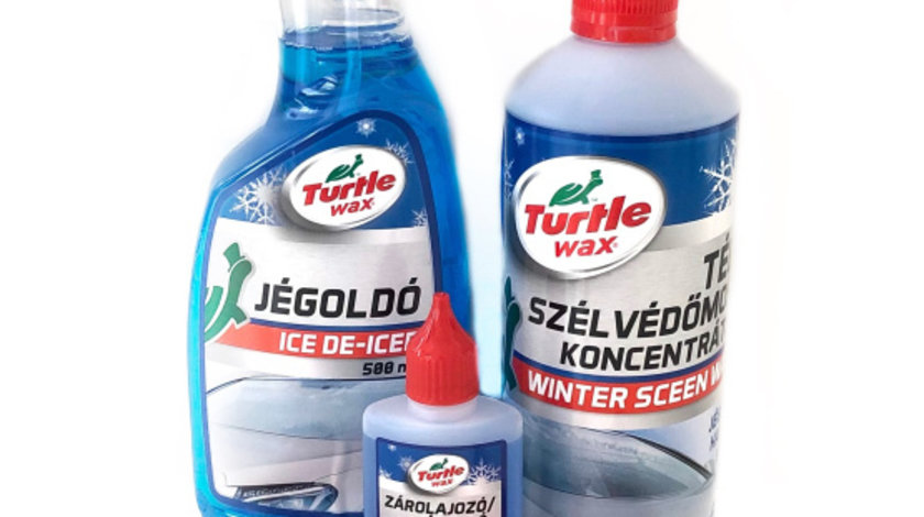 Turtle Wax Set Dezghetat Auto Solutie Dezghetat Parbriz 500ML + Solutie Parbriz Concentrat -65°C 500ML + Solutie Dezghetat Yale 50ML + Racleta FG0011