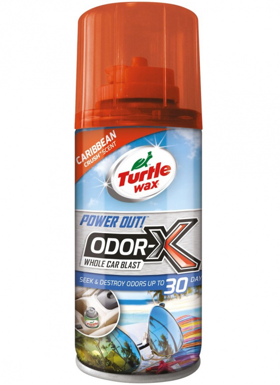 Turtle Wax Spray Curatat Aer Conditionat / Clima / AC Odorizant Interior Power Out Odor-X Whole Car Balast Caribbean Crush 100ML FG53048