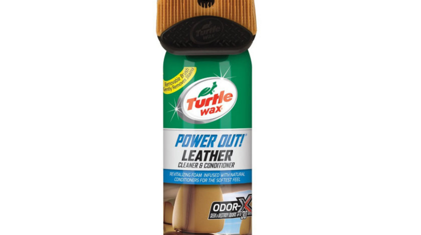 Turtle Wax Spray Curatat Piele Cu Perie Power Out Leather 400ML TW FG52739