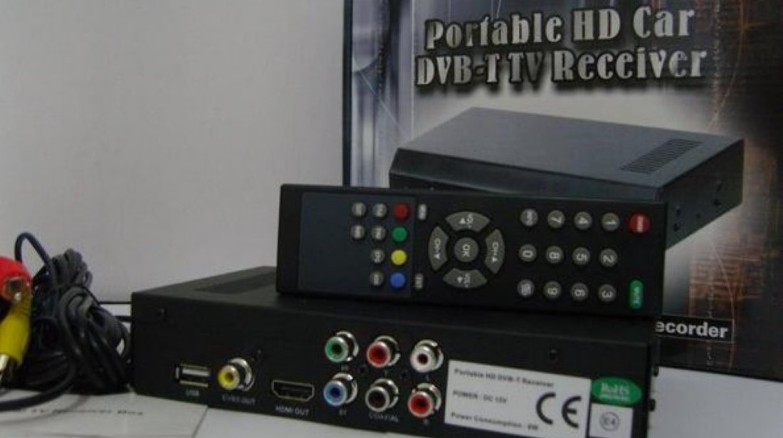 TV TUNER AUTO DIGITAL HD CU RECEPTIE IN MERS PRO TV SPORT RO