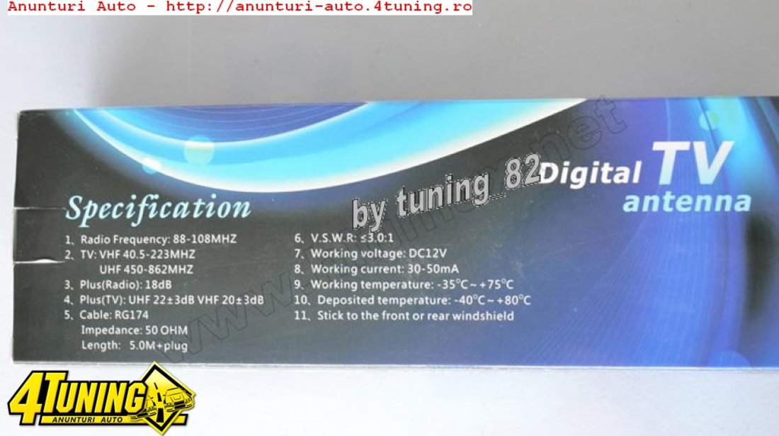 Tv Tuner Digital DVB T Hd WITSON DVB T 12 Controlabil Din Tuchscreen Si Comenzile Pe Volan Model 2013