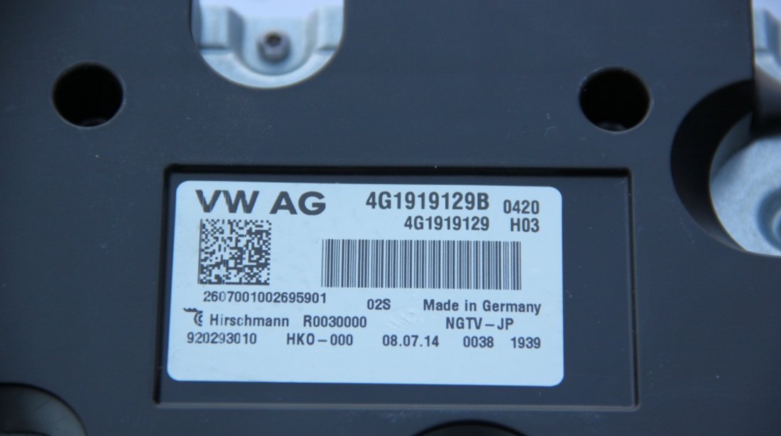 TV Tuner VW Touareg 7P cod: 4G1919129B model 2014