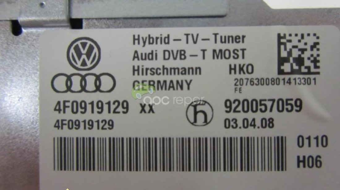 Tv Tunner Audi MMi 3G Original cod 4F0919129