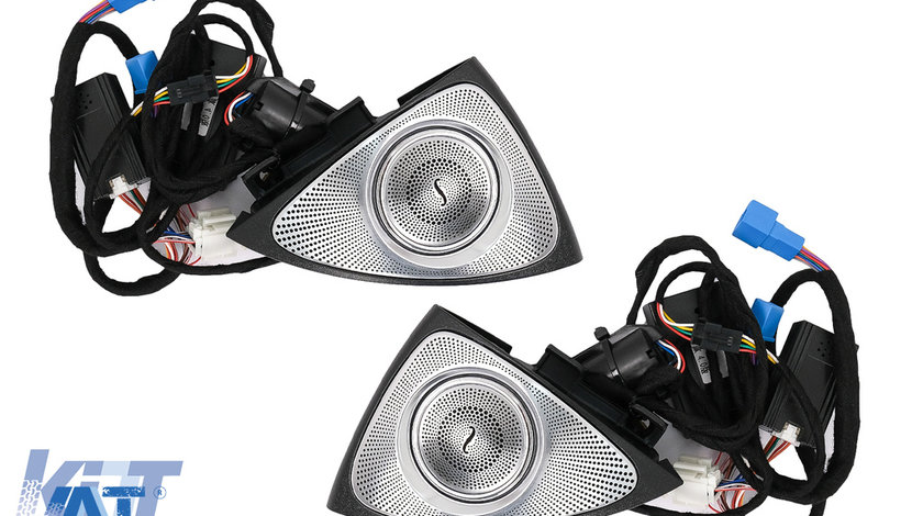 Tweeter LED rotativ 3D cu 64 culori compatibil cu Mercedes E-Class W213 S213 C238 (2016-2019)