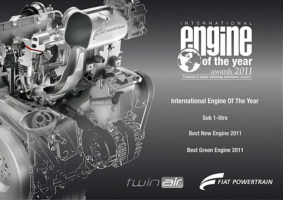 Twin Air, vedeta tehnologiei Fiat la International Engine of the Year Awards 2011 Twin Air, vedeta tehnologiei Fiat la International Engine of the Year Awards 2011