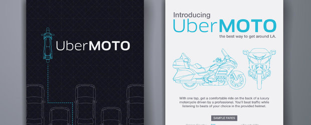 Uber lanseaza serviciul UberMoto: pasagerii pot alege de acum sa calatoreasca pe 2 roti