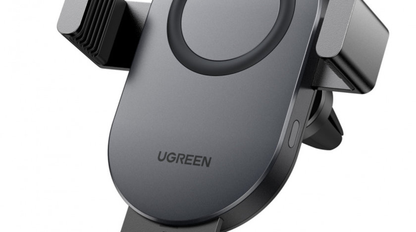 Ugreen Car Qi Wireless Incarcator 15W Suport Telefon Auto Pe Grila De Ventilatie Negru (40118 CD256)