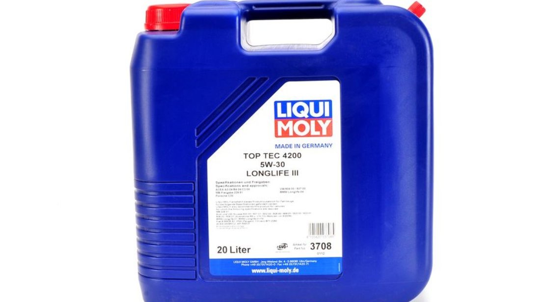 ulei de motor CITROËN JUMPER Autobus 230P Producator LIQUI MOLY TOP TEC 4200 5W30