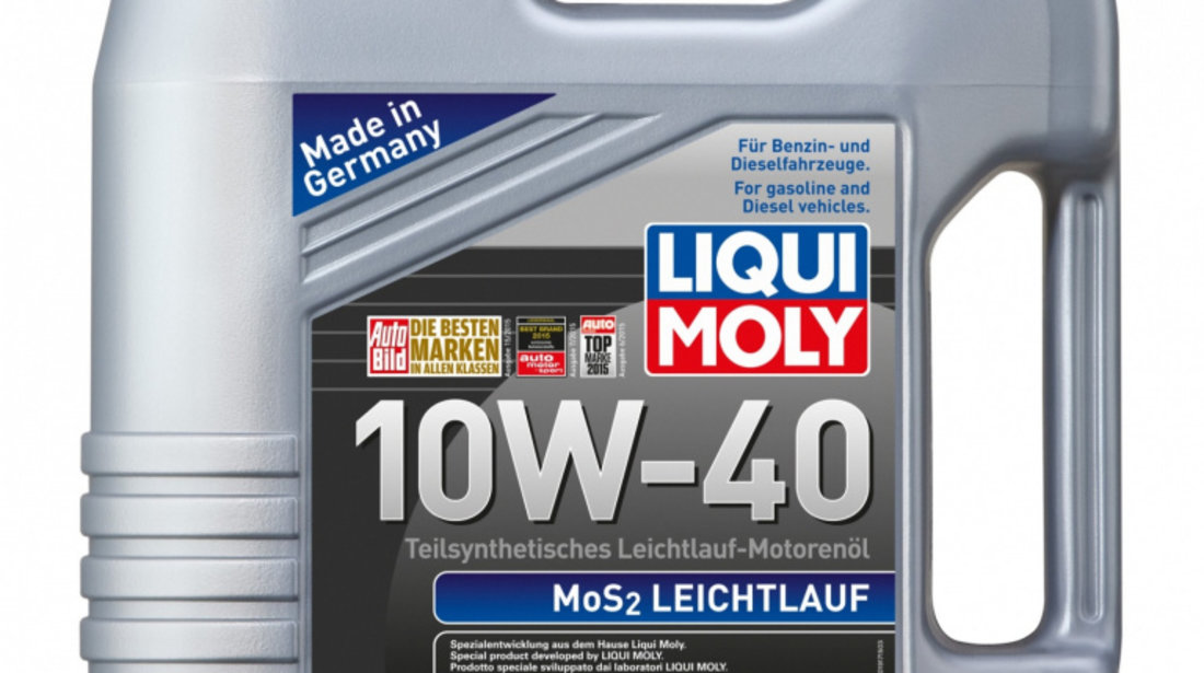 Ulei de motor Liqui Moly Leichtlauf cu MOS2 10W-40 4L cod intern: 2627