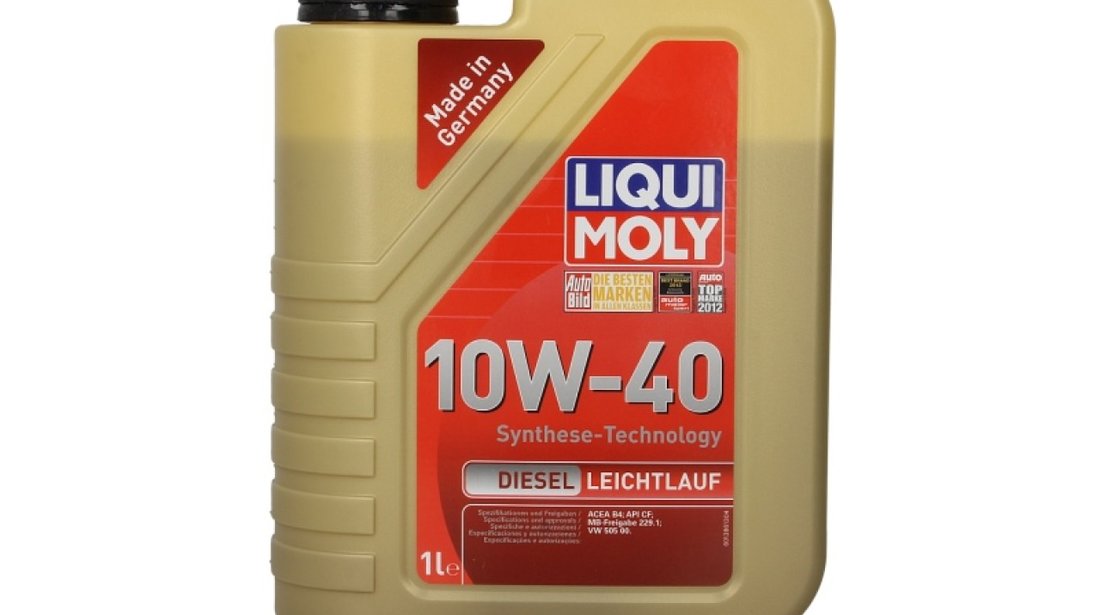 ulei de motor PEUGEOT J5 Autobus 280P Producator LIQUI MOLY DIESEL LEICHTL. 10W40