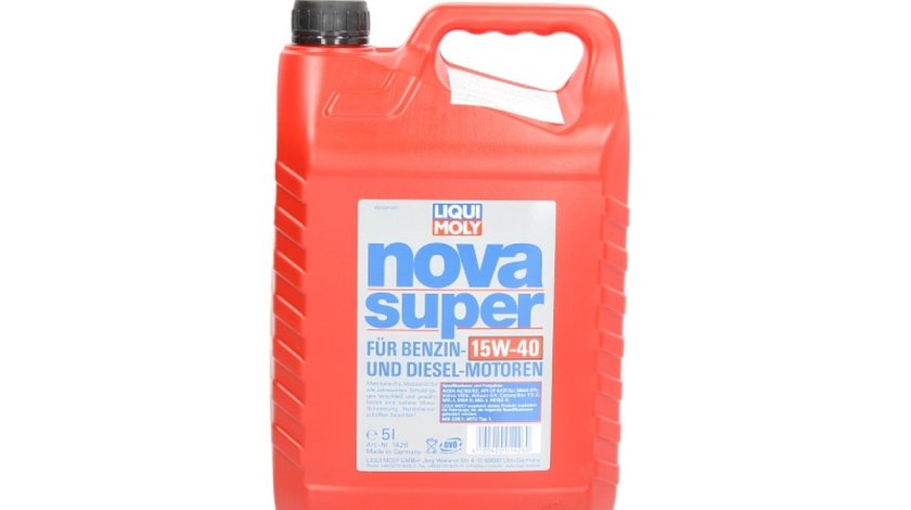 ulei de motor PEUGEOT J5 Autobus 280P Producator LIQUI MOLY NOVA SUPER 15W40