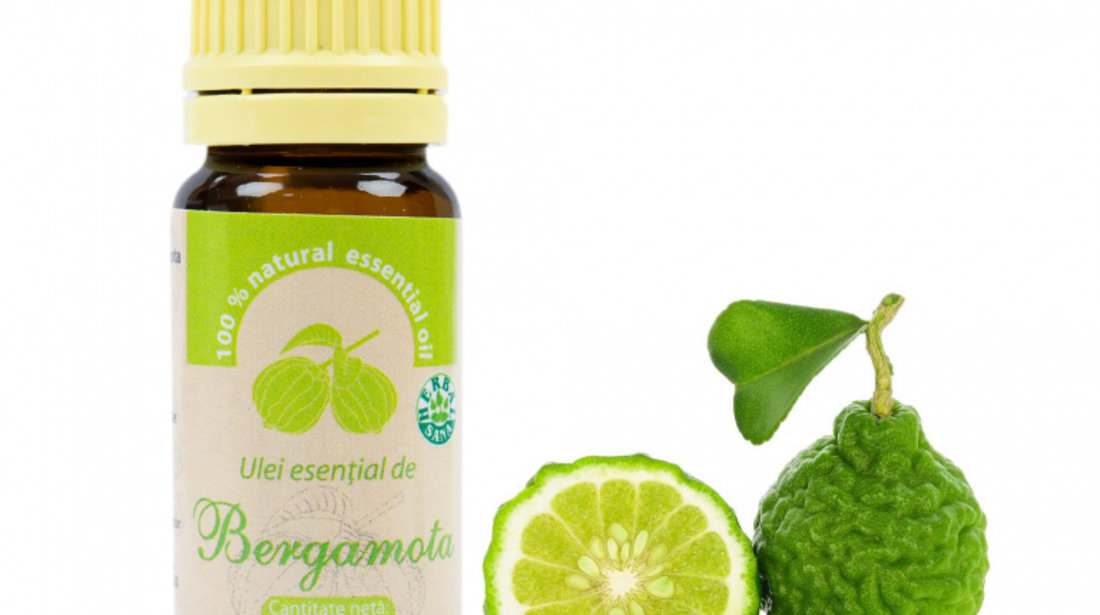 Ulei esential de Bergamota (Citrus bergamia), 100% pur fara adaos, 10 ml PNI-UBE-10