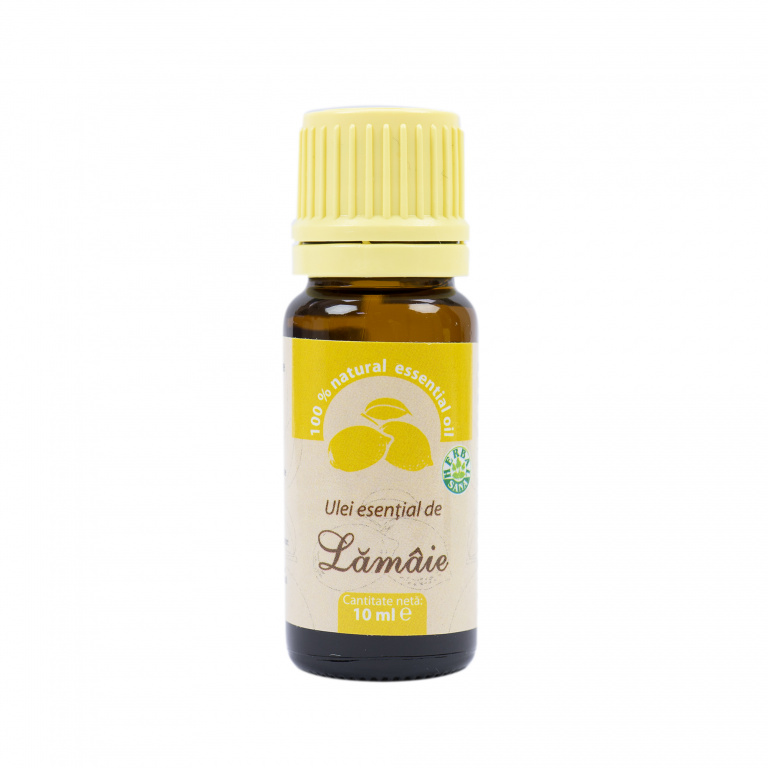 Ulei esential de Lamaie (Citrus limon L.) 100 % pur fara adaos, 10 ml PNI-ULM-10