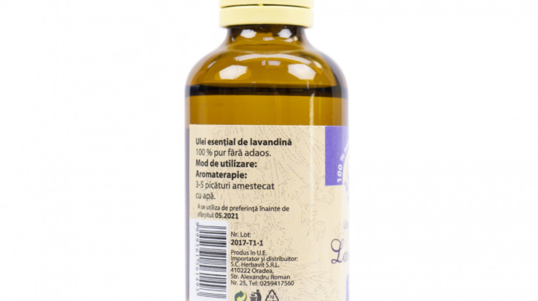 Ulei esential de Lavandina (lavandula hybrida), 100% pur fara adaos, 50 ml PNI-ULA-50