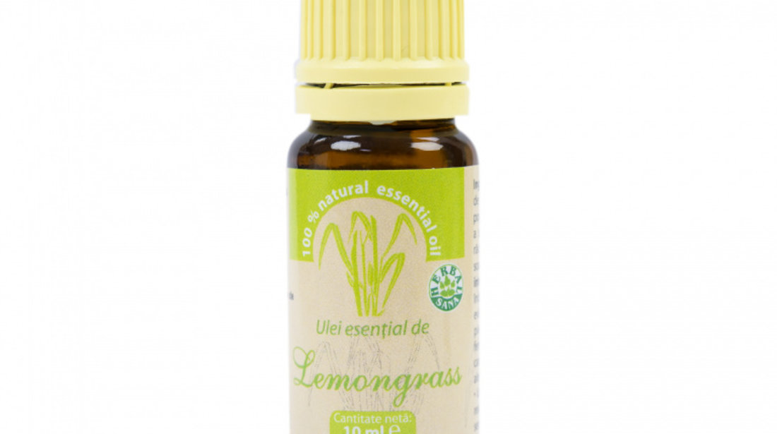 Ulei esential de Lemongrass (Cymbopogon flexuosus) 100% pur fara adaos, 10 ml PNI-ULE-10