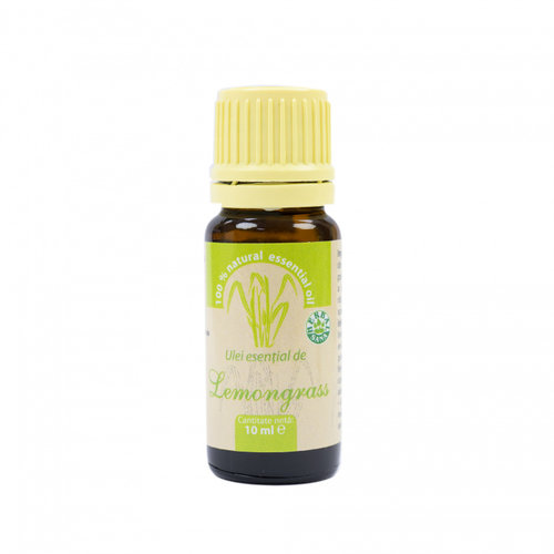 Ulei esential de Lemongrass (Cymbopogon flexuosus) 100% pur fara adaos, 10 ml PNI-ULE-10