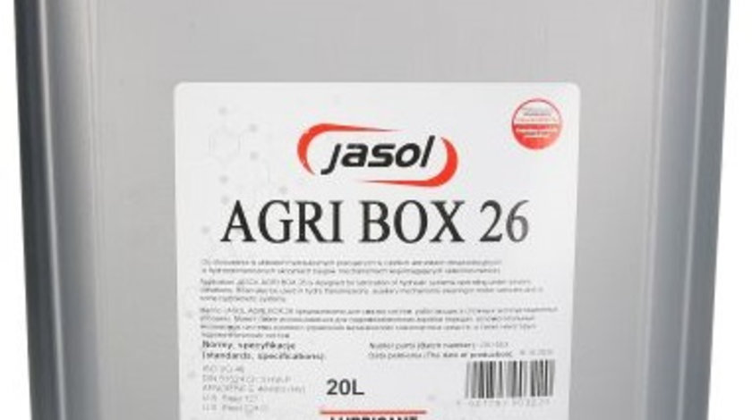 Ulei Hidraulic RWJ Jasol Agri Box 26 JAS. AGRI BOX 26 20L