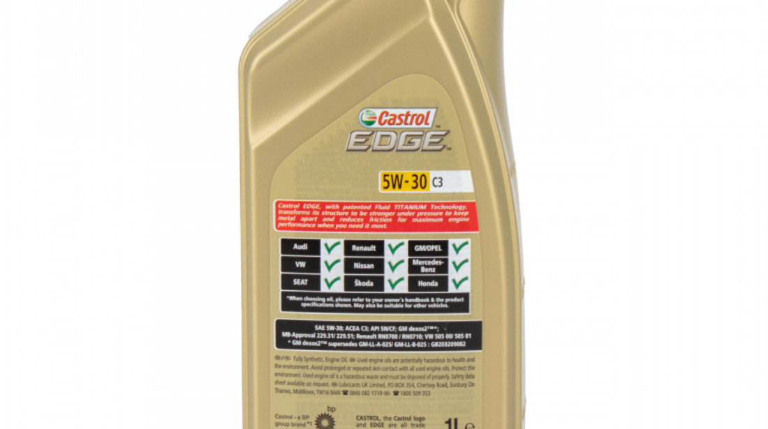 Ulei Motor Castrol Edge 5W-30 C3 1L 15530D