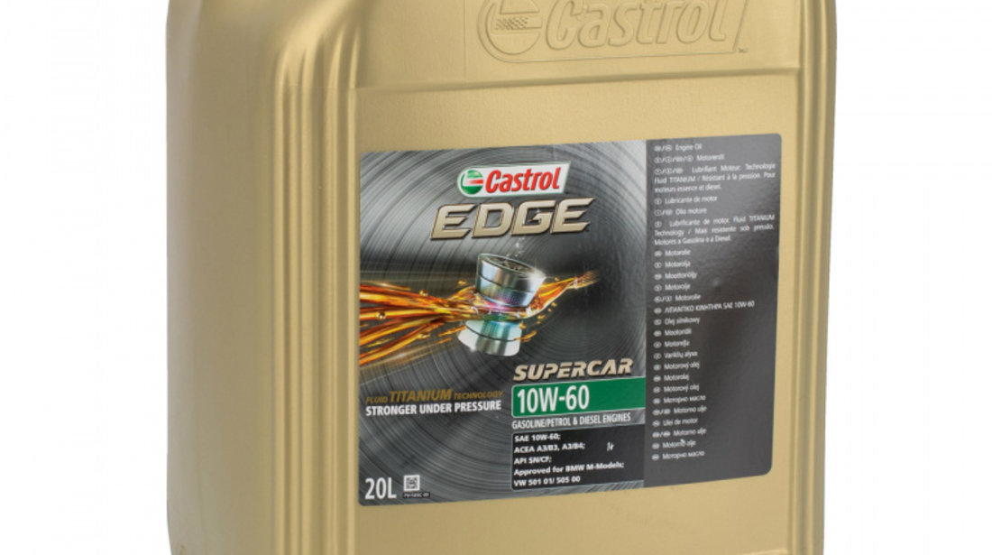 Ulei Motor Castrol Edge Titanium FST Supercar 10W-60 20L 1595DB