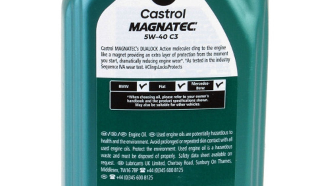 Ulei Motor Castrol Magnatec C3 5W-40 1L 15C9C7