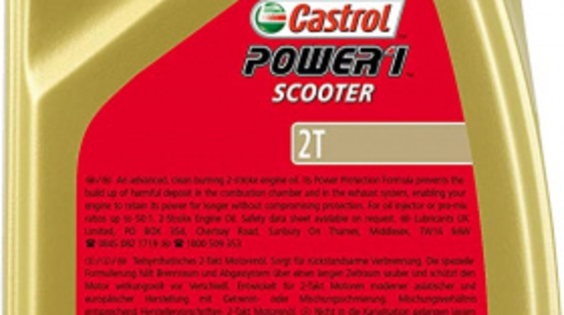 Ulei Motor Castrol Power 1 Scooter 2T 1L 14E960
