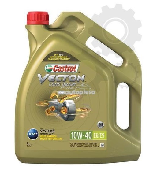 Ulei motor Castrol Vecton Long Drain 10W40 E6/E9 5L 154AC9 piesa NOUA