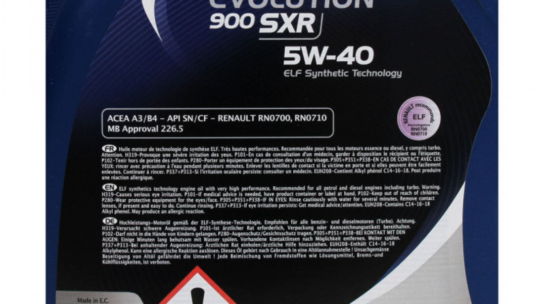 Ulei Motor Elf Evolution 900 SXR 5W-40 5L