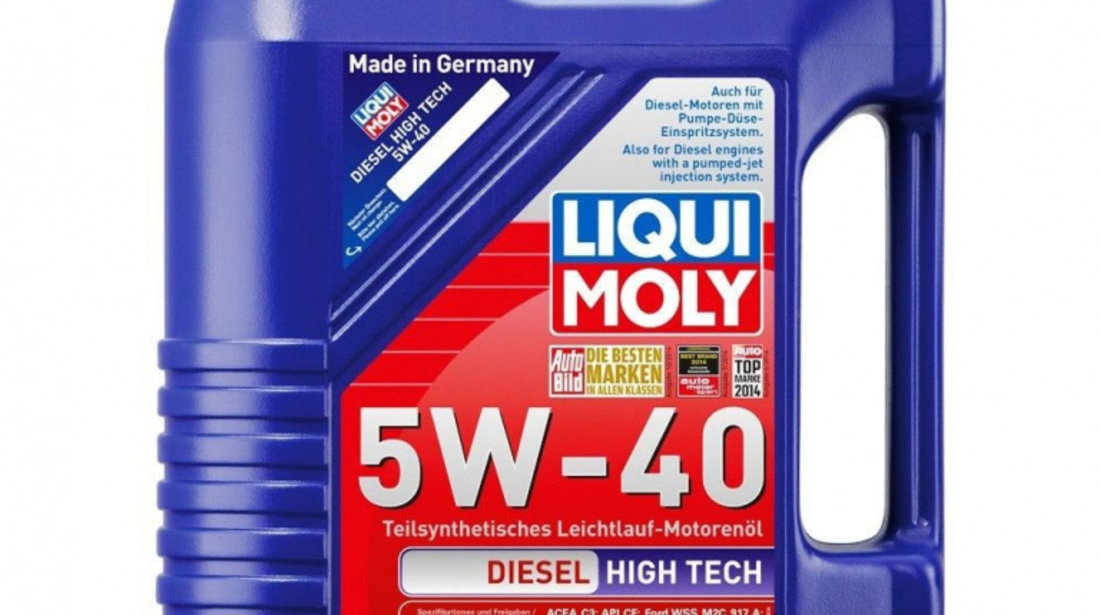 Ulei motor Liqui Moly Diesel Hightech 5W40 5L 2696 piesa NOUA