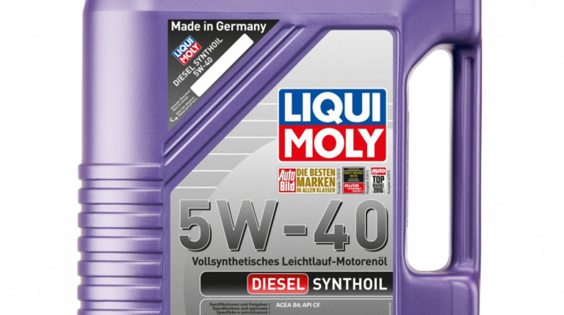 Ulei motor Liqui Moly Diesel Synthoil 5W-40 1341 5L