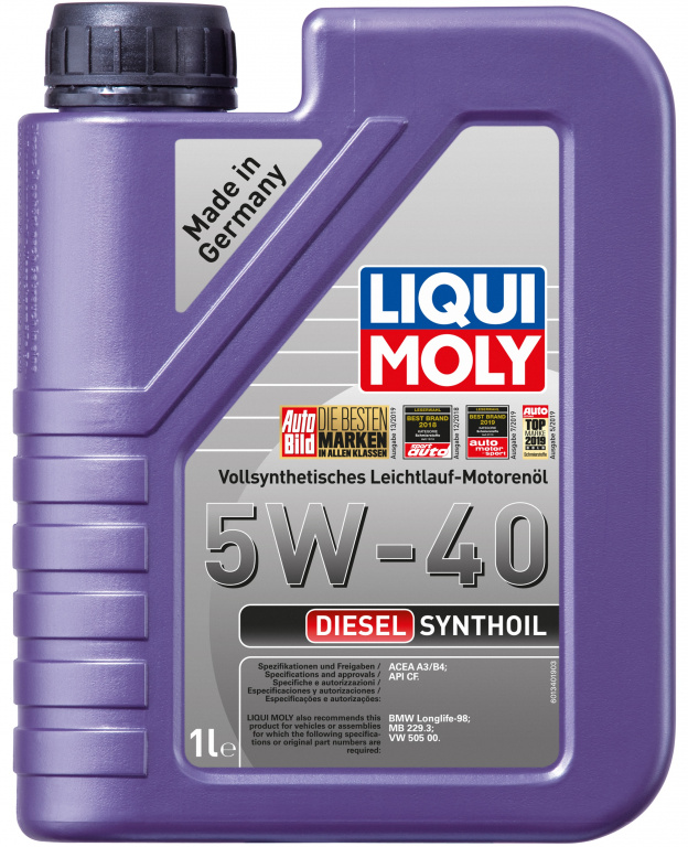 Ulei Motor Liqui Moly Diesel Synthoil 5W-40 1L 1340