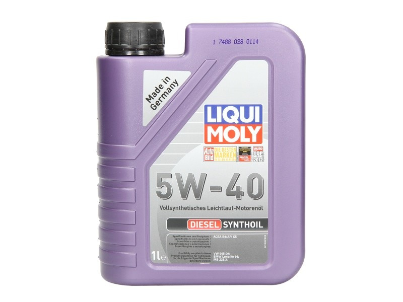 Ulei motor Liqui Moly Diesel Synthoil 5W40 1L 1340 piesa NOUA