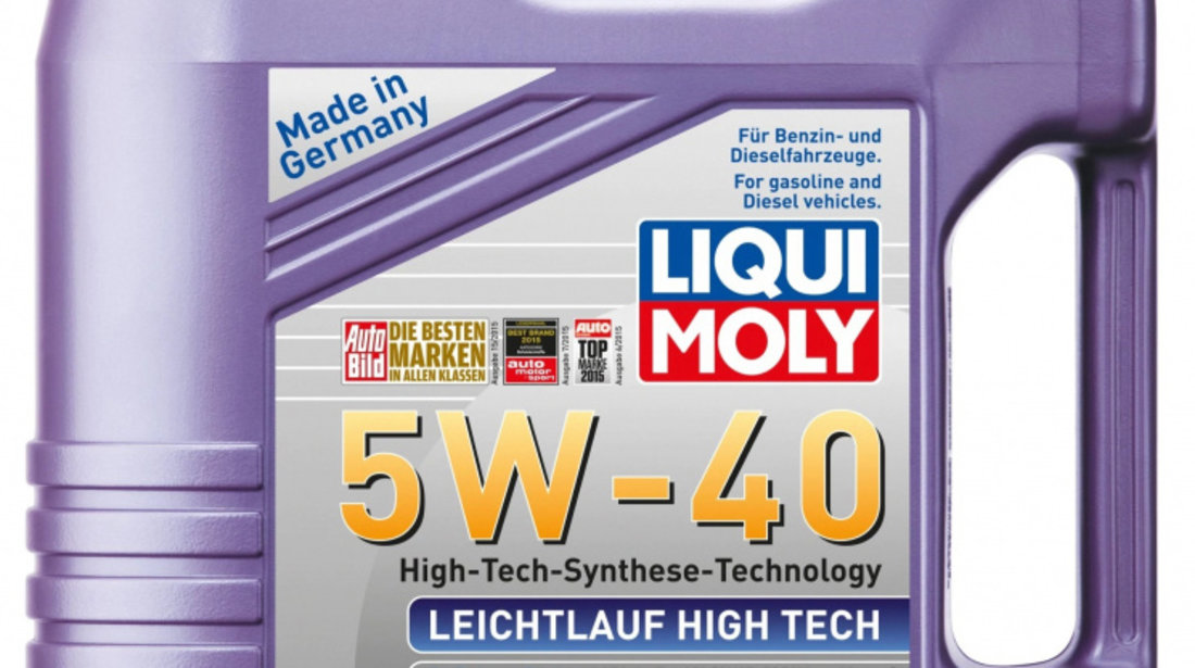 Ulei Motor Liqui Moly Leichtlauf High Tech 5W-40 4L 2595