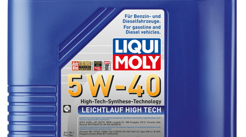 Ulei Motor Liqui Moly Leichtlauf High Tech 5W-40 20L 3867