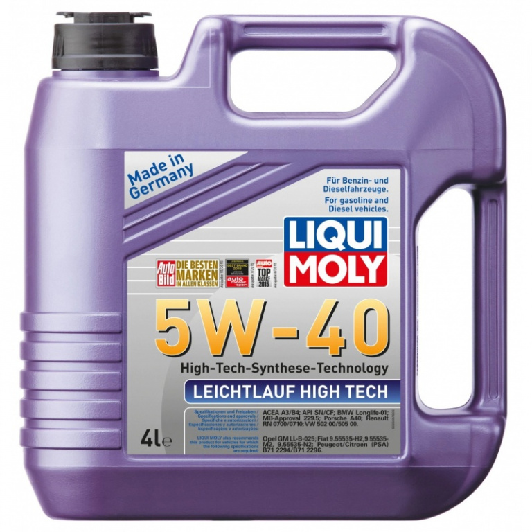 Ulei motor Liqui Moly Leichtlauf High Tech Leichtlauf 5W-40 2595 4L